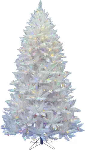 Vista 8 de Vickerman - Árbol de Navidad artificial, color blanco