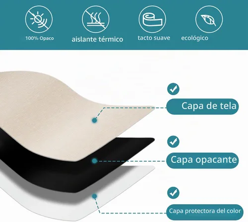 Vista 4 de Changshade Cortinas enrollables de tamaño personalizado con cordón, persianas enrollables para ventanas con filtro de luz y aislamiento térmico