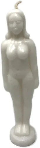 Vista 3 de Figura Femenina Imagen Vela - Protección - Hechizos - Hechizos - Magia Ritual - Wicca (Negro Femenino)