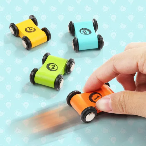 Vista 4 de TOP Bright Juguete de repuesto de rampa para coche con 12 autos pequeños