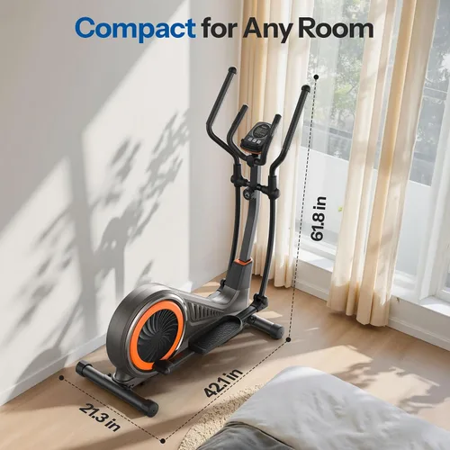 Vista 8 de Niceday Elliptical Exercise Machine, Elliptcal Machine for Home, 15.5IN&16IN&20IN Stride Elliptical Machine, 500LBS Loading Capacity, Elliptcal