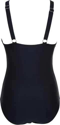 Vista 2 de SUUKSESS Traje de baño de una pieza con control de abdomen para mujer, traje de baño sexy de malla