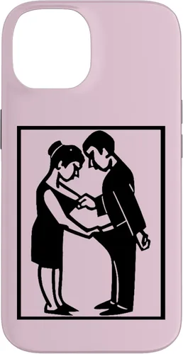 Vista 4 de Camiseta divertida para adultos, imagen de hombre y mujer, funda para iPhone 17