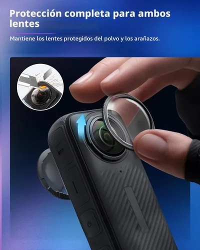 Vista 3 de JZW-Shop Protector de lente X4 con 2 protectores de pantalla para Insta 360