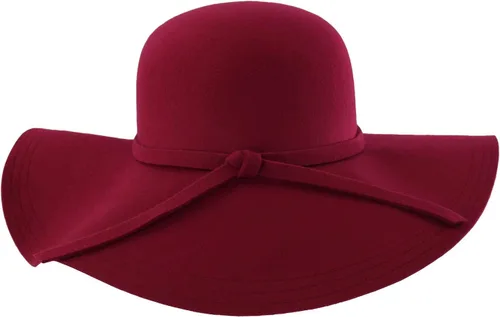 Vista 5 de Wide Brimmed lana Floppy Sombrero Negro