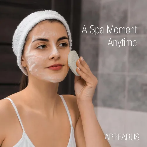 Vista 2 de Appearus Esponjas faciales de celulosa natural, paquete de 50 (comprimidas), almohadillas profesionales de esponja facial para spa, para limpieza