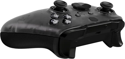 Vista 9 de eXtremeRate Cubierta frontal de repuesto negra transparente para Xbox One Elite Controller Series 2 (modelo 1797), carcasa frontal personalizada