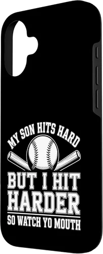Vista 2 de My Son Hits Hard But I Hit Harder So Watch Yo Mouth - Case for iPhone 16