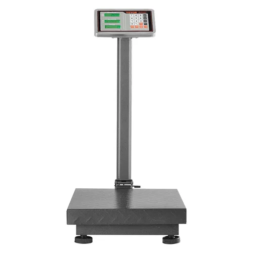 Vista 10 de VEVOR Báscula de plataforma digital para computación, carga de 660 libras, báscula de piso de computación de precisión de 0.1 libras con LB/kg