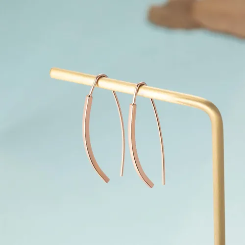 Vista 5 de SLUYNZ Aretes colgantes de plata de ley 925 para mujeres, adolescentes y niñas, aretes de aro abiertos, Metal, No es una piedra preciosa