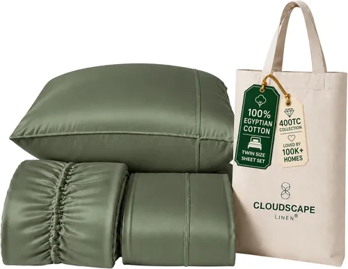 Vista 53 de CLOUDSCAPE LINEN Sábanas de cama individuales de lujo 100% algodón egipcio 01. blanco