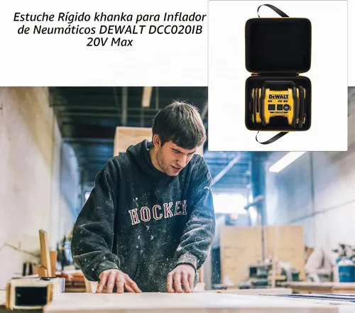Vista 4 de Funda rígida Khanka de reemplazo para inflador de neumáticos DEWALT DCC020IB de 20 V Max