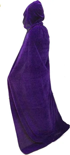 Vista 2 de Unisex capa con capucha Role Cape familia batas trajes de longitud completa