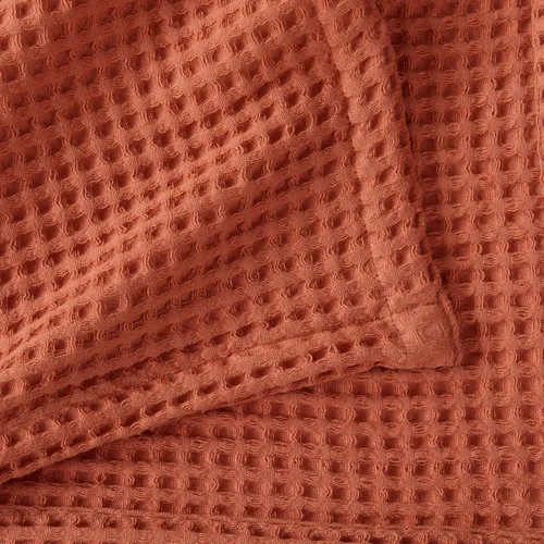 Vista 7 de Manta de cama 100% algodón con tejido waffle Suave, transpirable y ligera para todas las estaciones Perfecta para superponer Colección Brielle