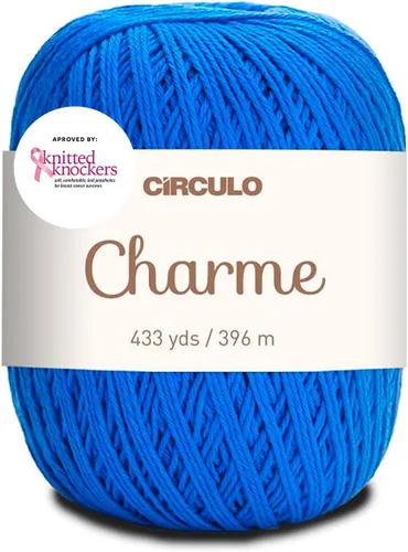 Vista 33 de CIRCULO Charme - Paquete de hilo para tejer y ganchillo, 3 bolas de 100% algodón virgen brasileño mercerizado, peso deportivo suave, color 2012