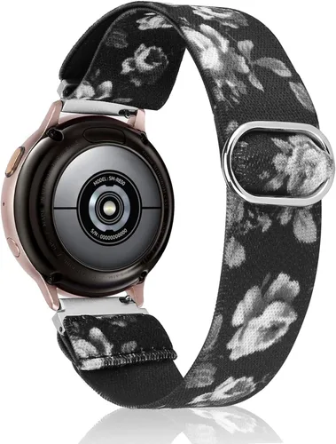 Vista 19 de TOYOUTHS Correa elástica de nylon de 20mm compatible con Samsung Galaxy Watch 7/6/5/4/FE/Active 2 de 40mm 44mm/Watch 6 Classic de 43/47mm/Watch 5