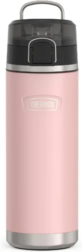 Vista 9 de THERMOS ICON SERIES, botella de agua de acero inoxidable con boquilla, 24 onzas, color verde alpino, botella de agua aislada al vacío con tapa
