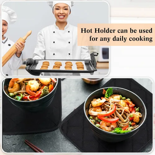 Vista 5 de Hoolerry 20 Piezas Agarraderas para Ollas con Bolsillo Sublimación 7x9'' Algodón Agarraderas para Ollas de Horno al Por Mayor con Lazos para Colgar