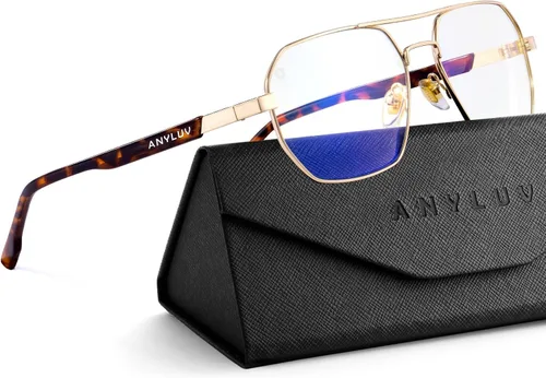 Vista 17 de ANYLUV Blue Light Glasses for Woman/Men, Blue Light Blocking Glasses Women Computer Gaming Glasses for Eye Protection