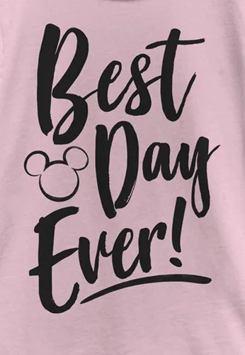 Vista 2 de Disney Characters Best Day - Camiseta sólida para niña
