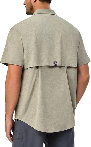 Vista 2 de Little Donkey Andy Men's Lightweight UPF 50+ Short Sleeve Shirt, Breathable Fishing Hiking Shirt, Air-Holes Tech