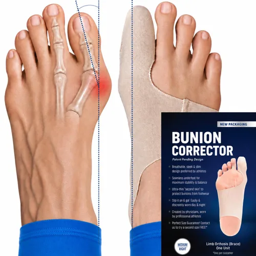 Vista 13 de Corrector de juanetes para mujer, enderezador de dedo gordo y férula - Alivio del dolor Hallux Valgus - Soporte ultrafino para juanetes para atletas