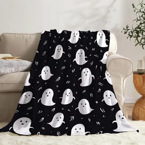 Vista 29 de Cute Ghosts - Manta de bebé personalizada para recién nacido, regalos para Halloween y Navidad, 40 x 30 pulgadas