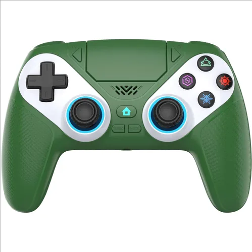 Vista 11 de Gamrombo LED Wireless Controller for PS5, Compatible with PS5 Pro/Slim/PC, Dual Vibration, Macro/Turbo Function, 3.5mm Audio Jack, 6-Axis Motion