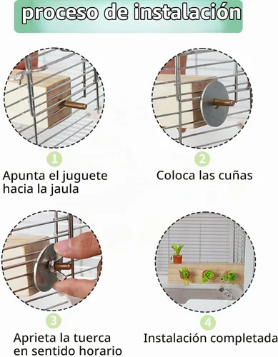 Vista 7 de Juguetes para pájaros, juguete masticable de corcho, bloque de madera, loro, juguetes de forraje, accesorios para conures, periquitos, cacatúas