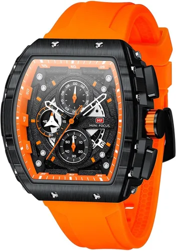 Vista 13 de AIMES Watch Wristwatch for Men Fashion Casual Cool Big Dial Watch Luminous Waterproof Sport Analog Quartz Business Mens Watches Silicon Strap Dress