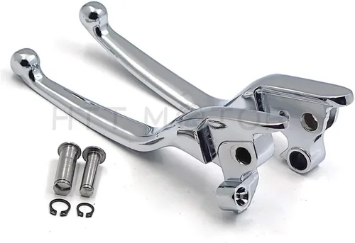 Vista 2 de MT241-026-CD Piezas de freno de mano de embrague cromado Compatible con modelos Harley 2008-2013 Touring y Trike 2014 y posteriores FLHR y FLHRC