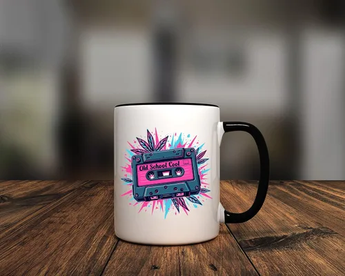 Vista 7 de Taza de café divertida, diseño de cassette para amantes de la música retro, nostalgia musical de los años 80, taza única para músicos, taza