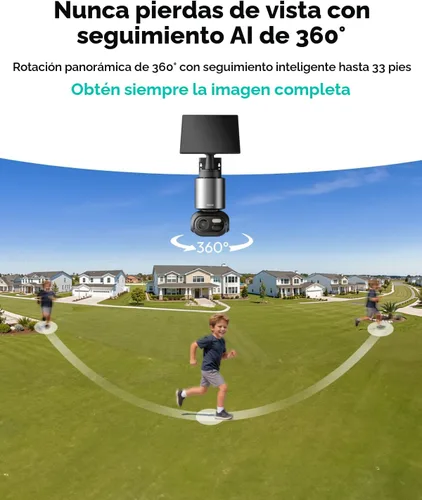 Vista 5 de BOTSLAB - Cámara de seguridad inalámbrica 4K para exteriores
