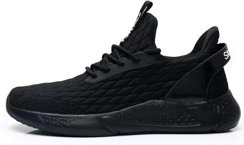 Vista 2 de Slow Man Zapatos de correr para hombre, zapatos de caminar para hombre, de malla de punto, transpirables, zapatos deportivos sin cordones, cómodos