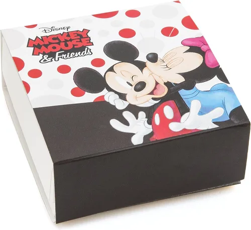Vista 7 de Disney Minnie and Mickey Mouse Silver Plated Crystal Stud Earring Set 3 Pairs - Officially Licensed