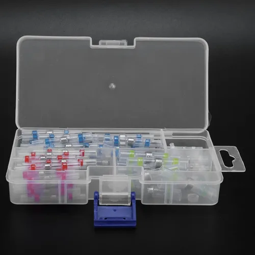 Vista 3 de Electrical Wire Crimp Terminals, Simple Transparent Shell, Heat Shrink End Connectors for Solder Ring Terminals(100pcs Boxed)