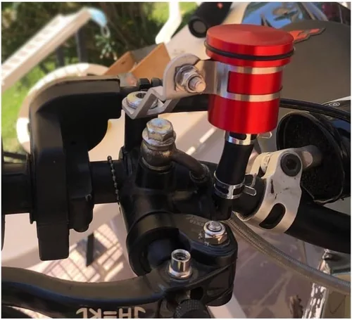 Vista 4 de CNC aleación motocicleta freno embrague tanque cilindro líquido depósito de aceite taza para Y&amaha XT660 YZFR7 Xj600 Fz25 YZF-R1 YZF R15 V3 R6