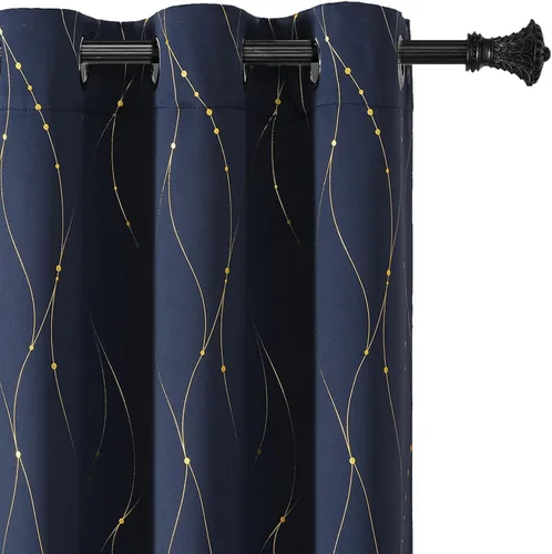 Vista 9 de BUHUA - Paneles de cortina opacas para sala de estar, cortinas con aislamiento térmico, cortinas de ventana para dormitorio, 72 pulgadas de largo