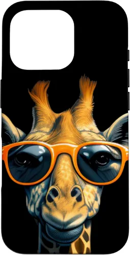 Vista 19 de Funny Giraffe with Sunglasses Case for iPhone 17