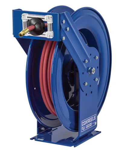 Vista 12 de Coxreels TSHL-N-650 Carrete de manguera con resorte de trabajo pesado Supreme Duty para aire/agua/aceite: 1" I.D., capacidad de manguera de 50