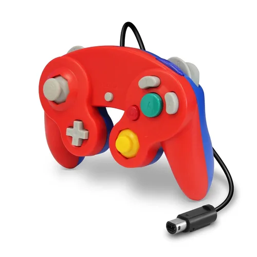 Vista 6 de Cirka Wired Controller for Wii GameCube Red Blue - GameCube