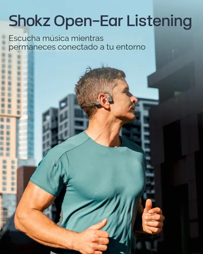 Vista 6 de SHOKZ OpenRun Pro 2 Mini Auriculares deportivos Bluetooth de conducción Negro