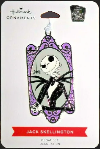Vista 3 de Hallmark Disney Nightmare Before Christmas Jack Skellington - Adorno metálico para árbol