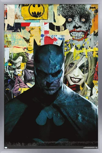 Vista 10 de Trends International DC Comics Batman - Póster de pared con imágenes, 22.4 pulgadas de largo x 14.7 pulgadas, versión enmarcada de madera de granero