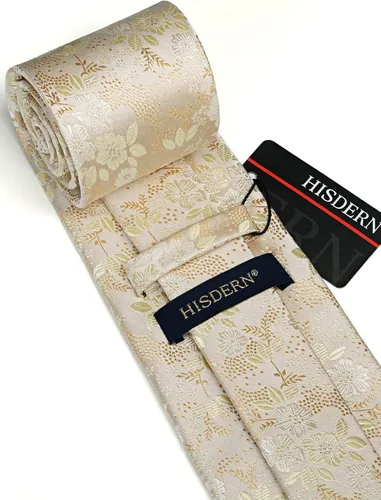 Vista 116 de Corbatas florales tejidas clásicas para hombre, corbata cuadrada de bolsillo, corbatas formales para hombres, boda con pañuelo