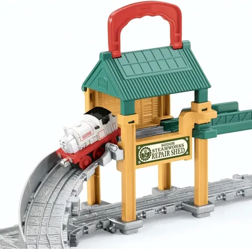 Vista 4 de Thomas The Train: Cobertizo de reparación Take-n-Play Sodor Steamworks