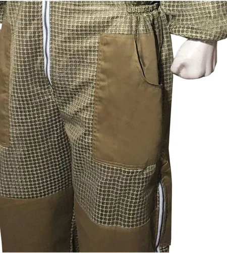Vista 7 de Brutul Bee - Traje ventilado ultraligero de 3 capas con velo redondo (KHAKI, S), Caqui