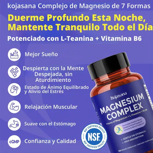 Vista 2 de Magnesium Complex for Stress, Sleep & Muscle Recovery