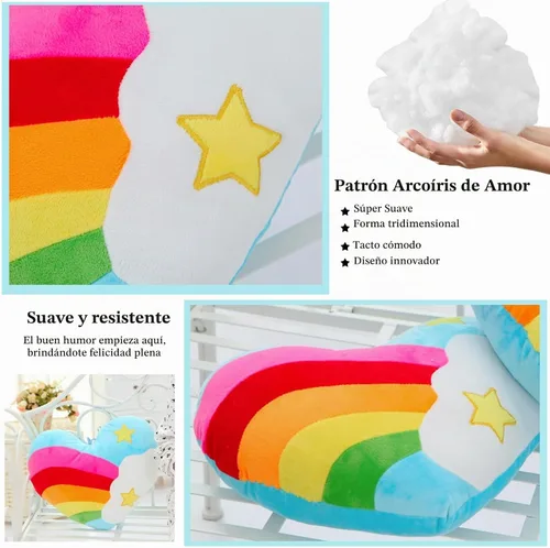Vista 3 de Almohada de corazón de 17.7 x 13.8 pulgadas