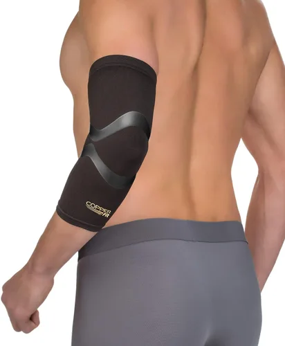 Vista 4 de Manga de compresión para el codo Copper Fit 2-Negro con Borde Cobre